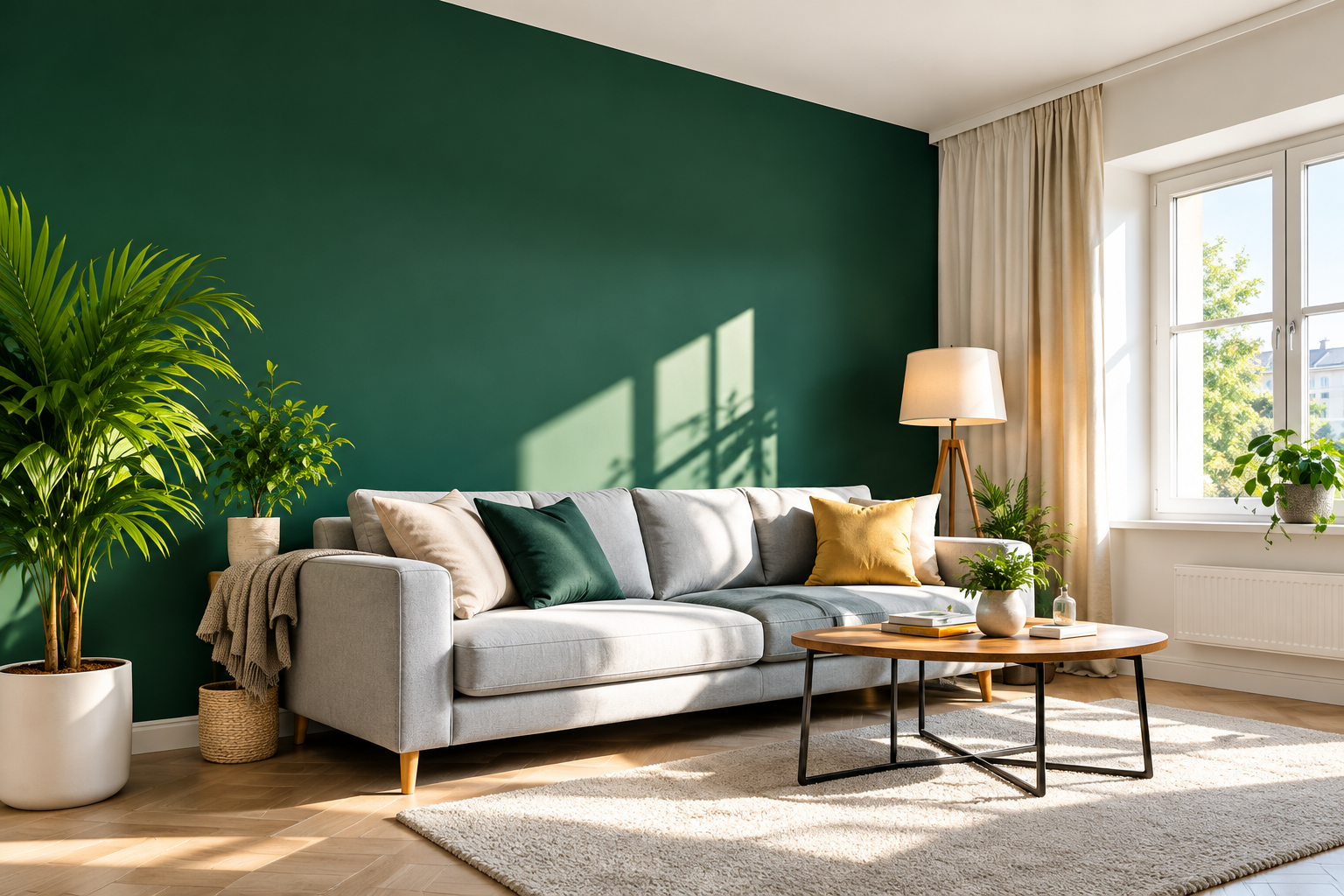 Modern finished living room